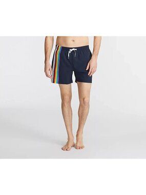 Chubbies Men's Shorts The Full Spectrum Classic Swim Trunks 5.5" Black Pride